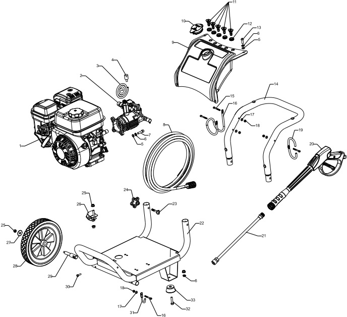 PROFORCE PWF0123000.01 repair parts